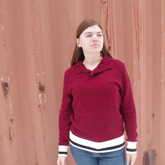 Mountain Ridge Red Brick Sweater - Picture 3 of 4